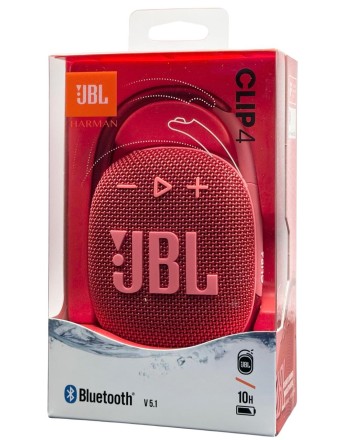  Bluetooth колонка JBL Clip 4 красная