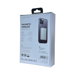 Powerbank магнитный с MagSafe Maxco Energy MPB-P12 5000mAh 15W серебристый