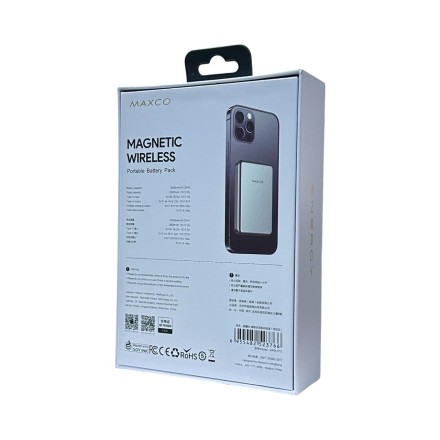  Powerbank магнитный с MagSafe Maxco Energy MPB-P12 5000mAh 15W серебристый