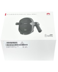 Держатель c беспроводной зарядкой в воздуховод Huawei K080 80W с зажимом черный