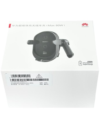  Держатель c беспроводной зарядкой в воздуховод Huawei K080 80W с зажимом черный