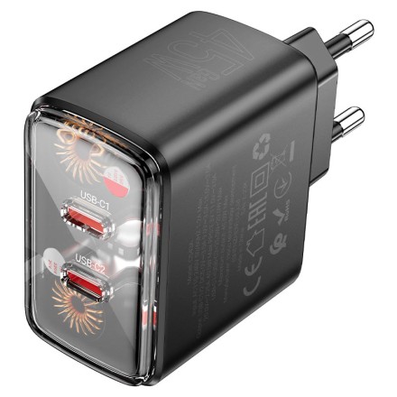  Сетевое зар. устр. Hoco CS43A 2C 45W черное