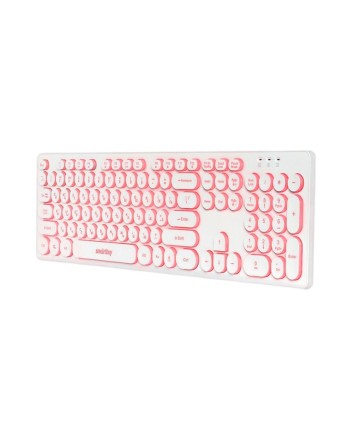  Клавиатура проводная Smartbuy ONE 328 USB/104+12 клавиш/Подсветка LED/1.5м, (SBK-328U-W) белая