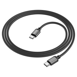 Usb Кабель-зарядка Type-C на Type-C Borofone BX87 60W 2м тканевая оплетка черный
