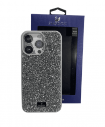Накладка для i-Phone 14 Pro Max 6.7&quot; Swarovski серебро