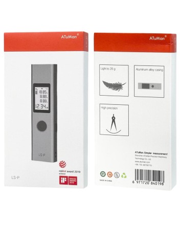  Дальномер лазерный ATuMan Laser Range Finder 40м LS-P серый