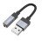  Кабель-переходник Hoco UPA32D USB (папа) на AUX 3.5мм (мама) черный