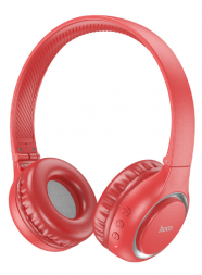 Стереонаушники Bluetooth полноразмерные Hoco W41 красные