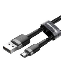 Usb Кабель-зарядка Micro Baseus Cafule 2м (CAMKLF-CG1) 1.5A черно-серебристый
