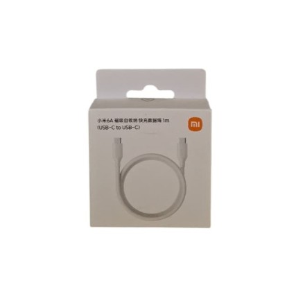  Кабель Xiaomi Magnetic Type-C Type-C 1м 6A (TPE+сталь) белый
