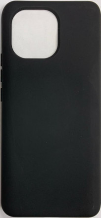 Накладка для Xiaomi Mi 11 Silicone cover без логотипа черная
