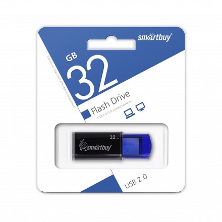  USB флеш накопитель Smartbuy 32GB Click Blue (SB32GBCL-B)