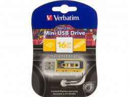 USB флеш накопитель Verbatim 16GB Cassette Edition Yellow