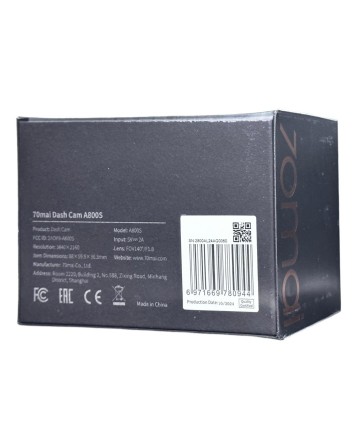  Видеорегистратор 70mai 4K Dash GPS A800S