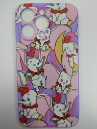 Накладка для i-Phone 13 Pro силикон цветной с рисунками