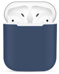 Силиконовый чехол для AirPods синий