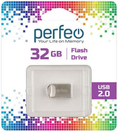  USB флеш накопитель Perfeo 32GB M09 металлический