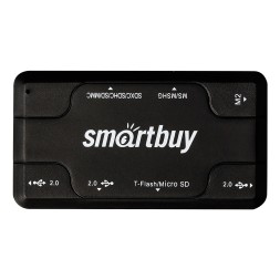 Картридер + хаб Smartbuy 750 3USB/MicroSD/SD/MS/M2 (SBRH-750-K) черный