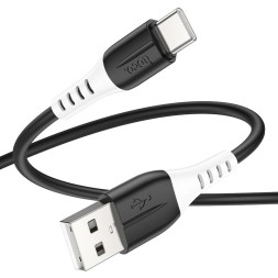 Usb Кабель-зарядка Type-C Hoco X82 3A 1м мягкий силиконовый черный