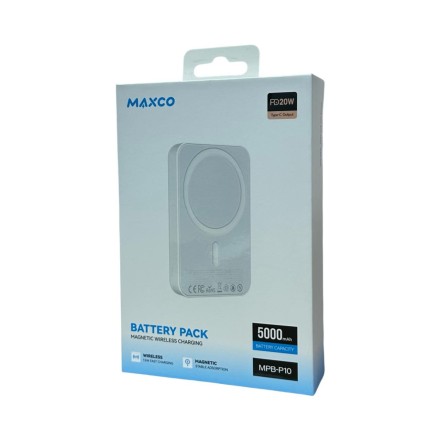  Powerbank магнитный с MagSafe Maxco MPB-P10 5000mAh 15W белый