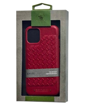  Накладка для i-Phone 11 Pro SANTA BARBARA кожа в ассортименте