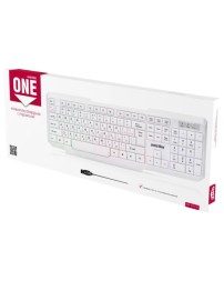 Клавиатура проводная с подсветкой Smartbuy ONE 333 USB белая (SBK-333U-W)/20
