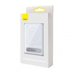 Держатель Baseus Foldable Magnetic Bracket (LUXZ010002) белый