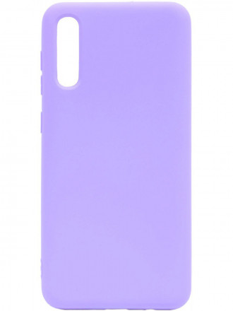 Накладка для Samsung Galaxy A7 (2018) (А750) Silicone cover сиреневая