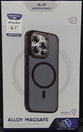  Накладка для i-Phone 14 Pro Keephone Magsafe матовый прозрачный