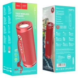 Bluetooth колонка Hoco HC9 BT5.0/1800mAh/5ч/10Вт/TF/FM/USB/AUX/IPX4 красная