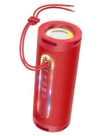  Bluetooth колонка Hoco HC9 BT5.0/1800mAh/5ч/10Вт/TF/FM/USB/AUX/IPX4 красная