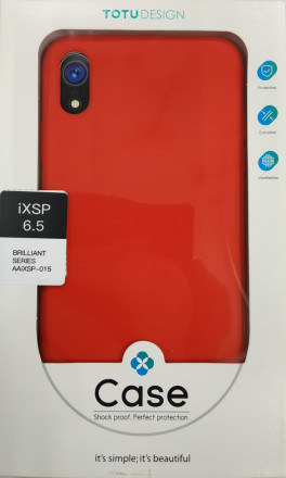 Накладка для iPhone XS Max TOTU силикон красный
