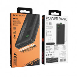Powerbank Borofone BT32 10000mAh 2USB 2A с дисплеем черный