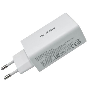  Сетевое зар. устр. Acenew A2365 1USB/2C 65W белое