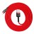  Usb Кабель-зарядка Lightning Baseus 2м CALKLF-C09 1.5A красный