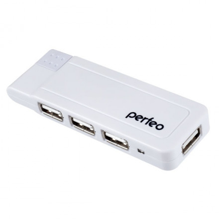USB-хаб Perfeo 4 порта (PF-VI-H021) белый