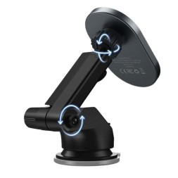 Держатель c беспроводной зарядкой на торпеду/воздуховод Keephone Seanova carbon