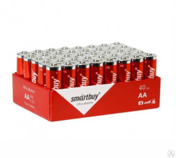 Батарейка алкалиновая Smartbuy LR6/40 bulk (40/720)  (SBBA-2A40S)