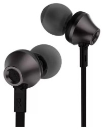 Стереонаушники с микрофоном Remax RM-610D 1.2м плоские черные