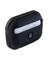 Кожаный чехол для AirPods Pro K-DOO CrashGuard черный