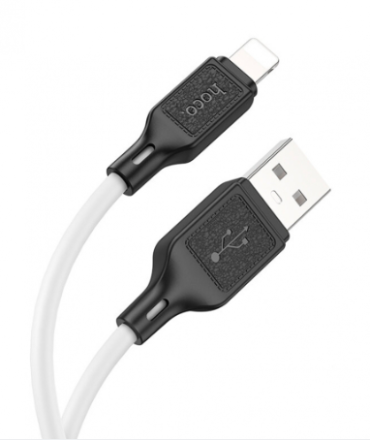  Usb Кабель-зарядка Lightning Hoco X90 2.4A 1м силиконовый белый