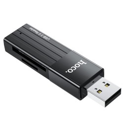 Картридер Hoco HB20 2TB 480Mbps USB2.0 чёрный