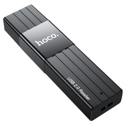 Картридер Hoco HB20 2TB 480Mbps USB2.0 чёрный