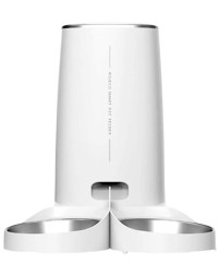 Умная кормушка для животных Rojeco 4L Automatic Pet Feeder WIFI Version Double Bowl (белая)