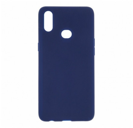  Накладка для Samsung Galaxy A10S Silicone cover темно-синяя