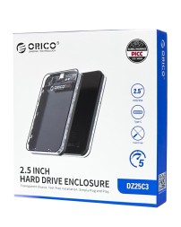 Внешний корпус для HDD/SSD 2.5" Orico DZ25C3 USB-C прозрачный