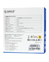 Внешний корпус для HDD/SSD 2.5" Orico DZ25C3 USB-C прозрачный