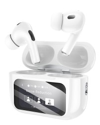 Беспроводные наушники TWS с дисплеем Borofone BW76 BT5.4/4ч белые