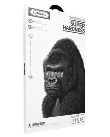  Защитное стекло для i-Phone 16/15 Supglass XC-11 3D чёрное