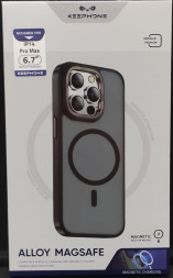Накладка для i-Phone 14 Pro Max Keephone Magsafe матовый прозрачный